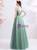 In Stock:Ship in 48 Hours Green Flower Leaf Prom Dress