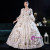 White Square Neck Long Sleeve Bow Rococo Baroque Dress