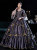 Gray Satin Square Baroque Victorian Dress