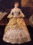 Champagne Gold Embroidery Rococo Baroque Dress