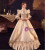 Champagne Satin Lace Rococo Baroque Dress