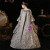 Vintage Gray Long Sleeve Baroque Victorian Dress