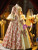 Red Short Sleeve Bow Show Vintage Gown Dress