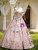 Pink Straps Baroque Victorian Gown Dress