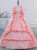 Ball Gown Pink Long Sleeve Pleats Rococo Vintage Dress