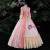 Pink Long Sleeve Print Rococo Vintage Palace Dress