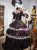 Coffee Long Sleeve Rococo Baroque Vintage Dress