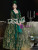 Green Long Sleeve Vintage Baroque Dress
