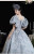 Gray Ball Gown Puff Sleeve Rococo Vintage Dress