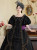 Black Puff Sleeve Vintage Victorian Dress
