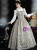 Blue Two Piece Palace Retro Long Dress