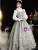Blue Two Piece Palace Retro Long Dress