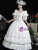White Puff Sleeve Baroque Victorian Gown Dress