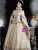 Champagne High Neck Long Sleeve Palace Dress