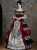 Black Red Lace Straps Antonietta Vintage Dress