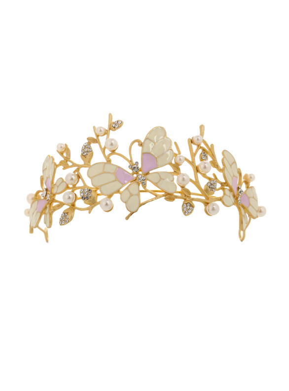 Crown Pearl Butterfly Hair Ornaments Jewelry