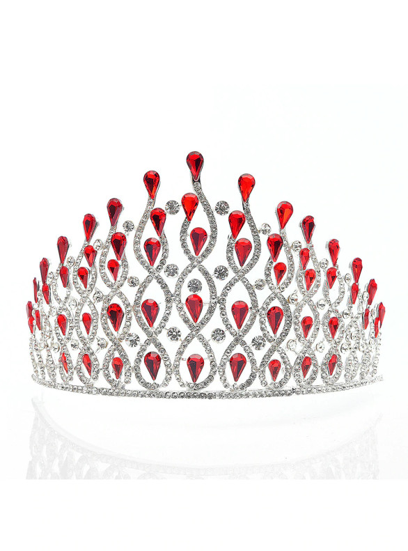 Red Crown Bride Alloy Diamond Crystal