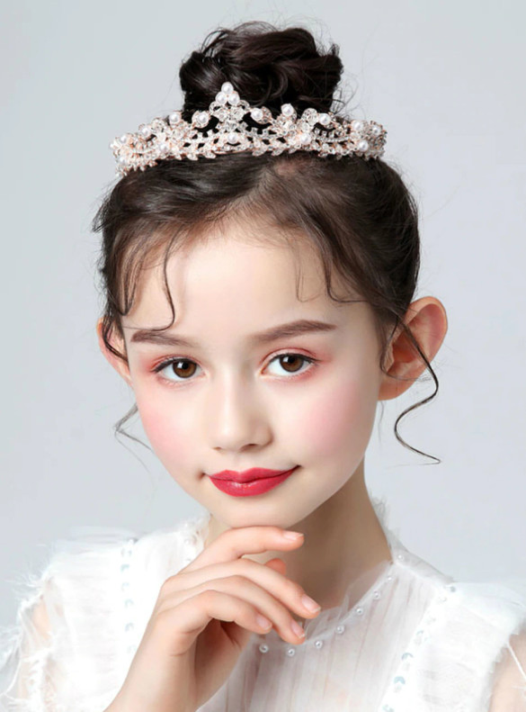 Crown Headdress Princess Korean Girls Crystal