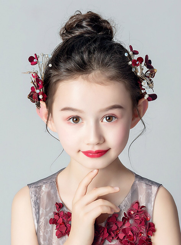 Flower Butterfly Beading Girls Accessories