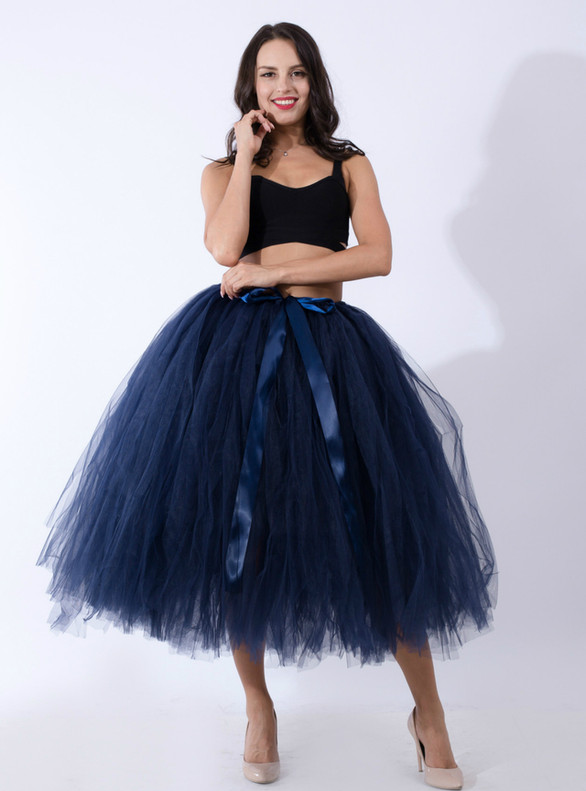 Women Puff Tulle Tutu Skirt