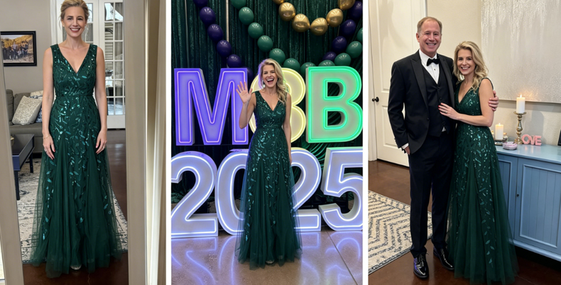 Dark Green Prom Dress for Petite Full Bust | My Real Wearing Experience