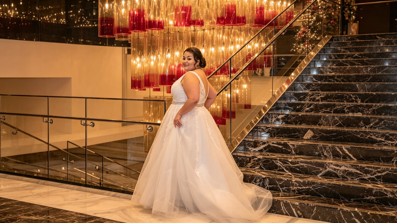 Forget Designer Gowns — This Budget Dress Made My 330lb Frame Look Amazing