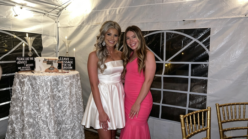Why I chose a short satin dress for my wedding