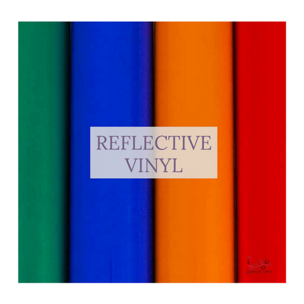 Reflective Adhesive Craft Vinyl Blue Permanent Decal Vinyl 12 x