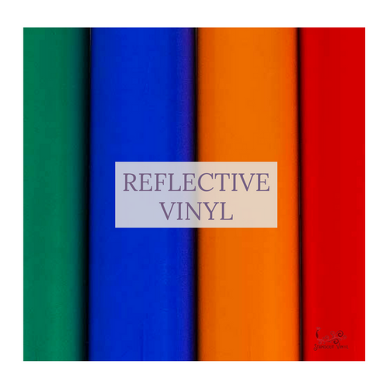 RENLITONG Reflective Vinyl Roll 12'' x 5' Reflective lightGrey HTV