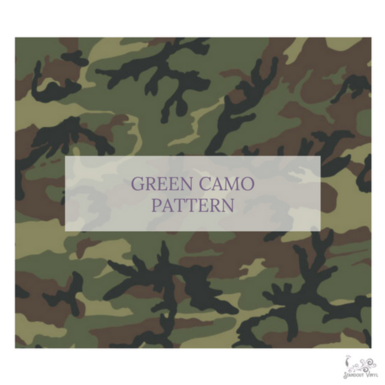 Green Digital Camo HTV