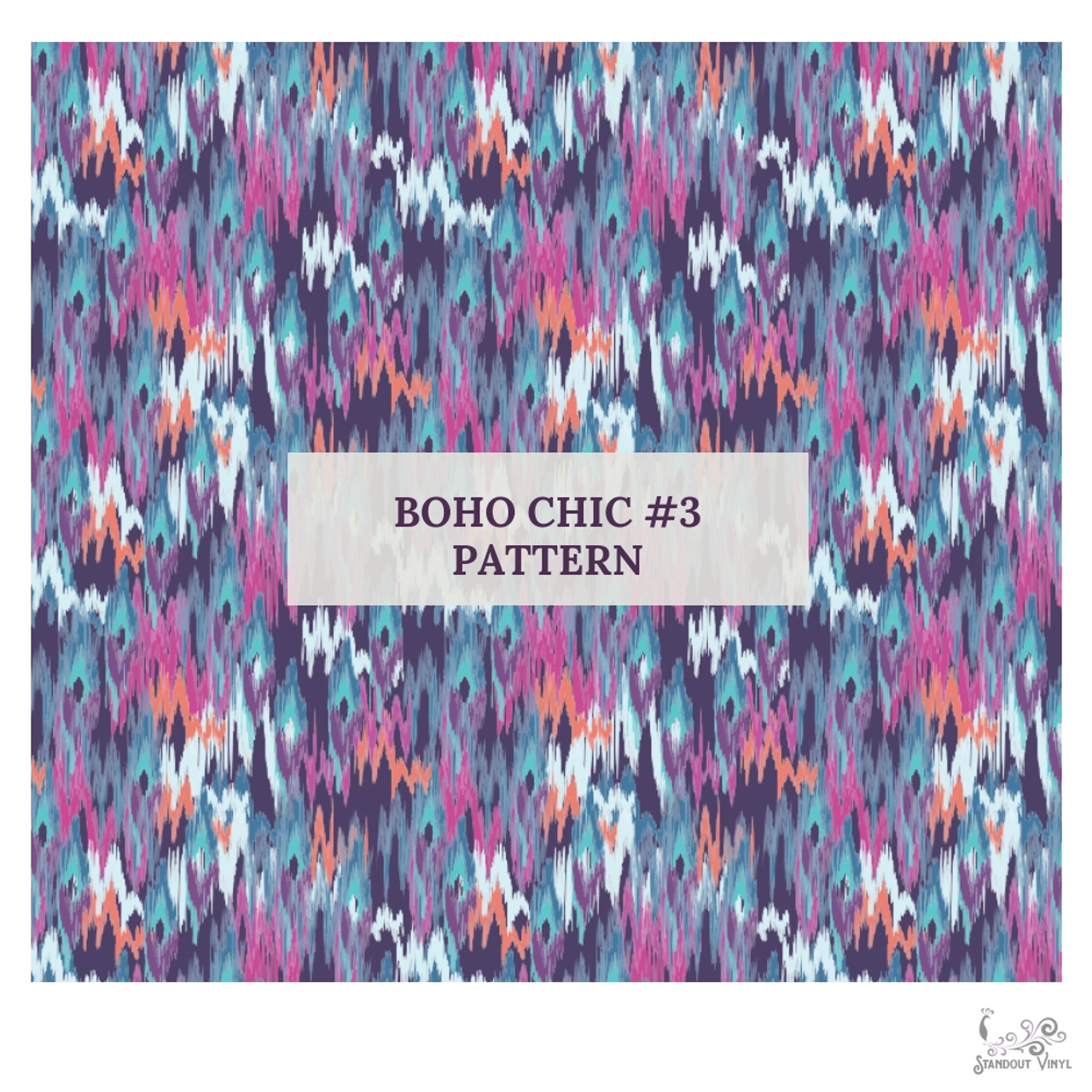 Boho Aztec Patterned HTV Vinyl, Outdoor Adhesive Vinyl or Heat Transfer  Vinyl