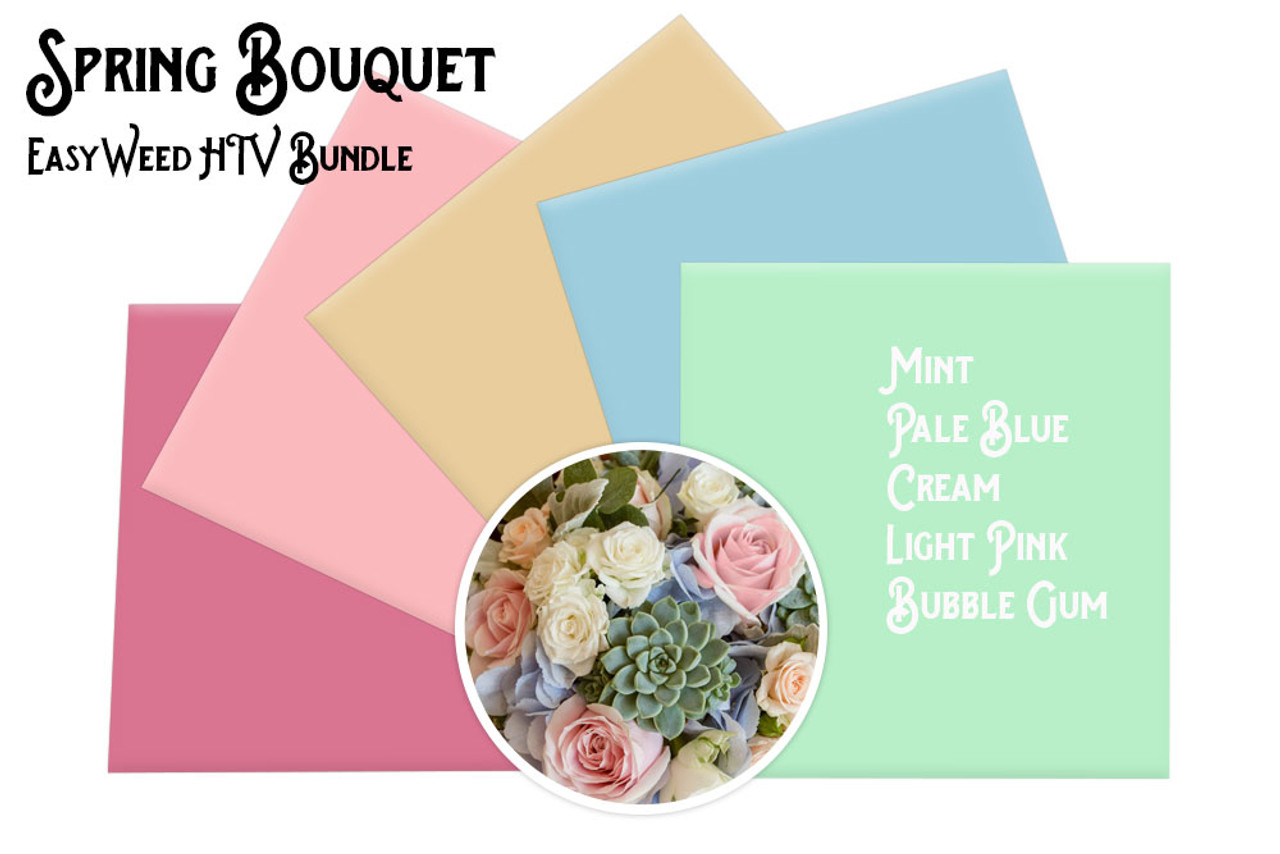 Spring Bouquet - EasyWeed HTV 5-Color Bundle - Standout Vinyl