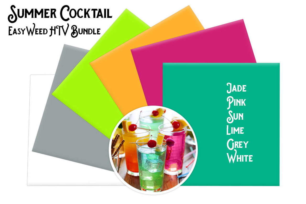 Summer Cocktail - EasyWeed HTV 5-Color Bundle - Standout Vinyl