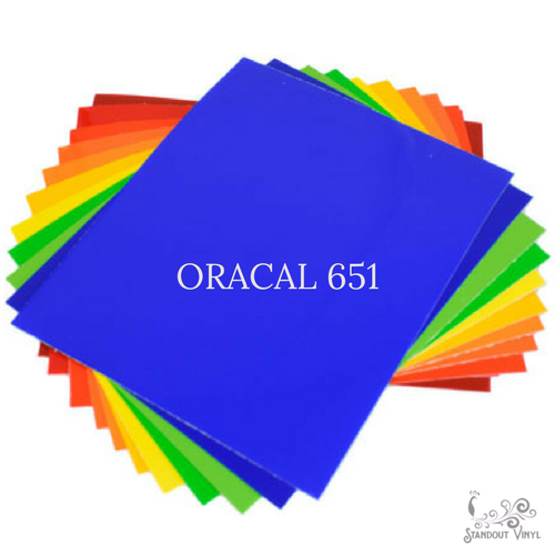 Oracal 631 Removable Adhesive Vinyl 12x12 Sheet Matte Wall Decal