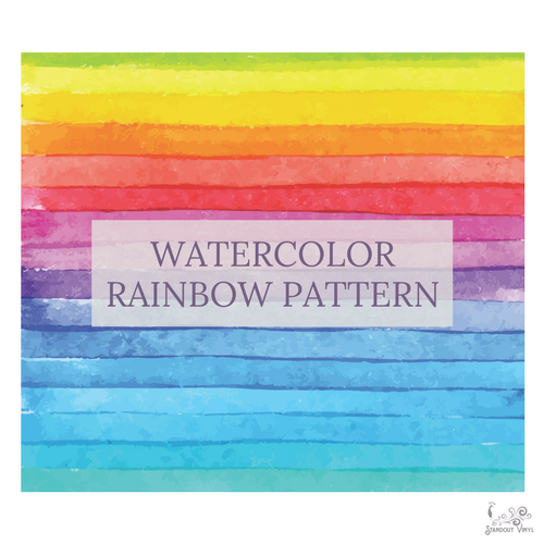 Watercolor Rainbow Vinyl Sheet ~ HTV or DECAL ~ 12 x 12 ~ Single Sheets ~ Siser HTV ~ Vinyl Roll