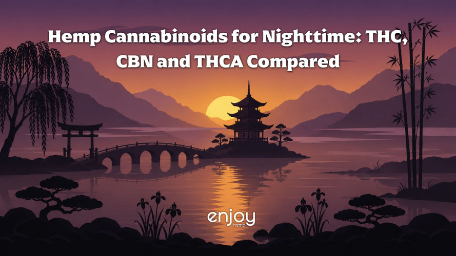 Hemp Cannabinoids for Nighttime: THC, CBN and THCA Compared