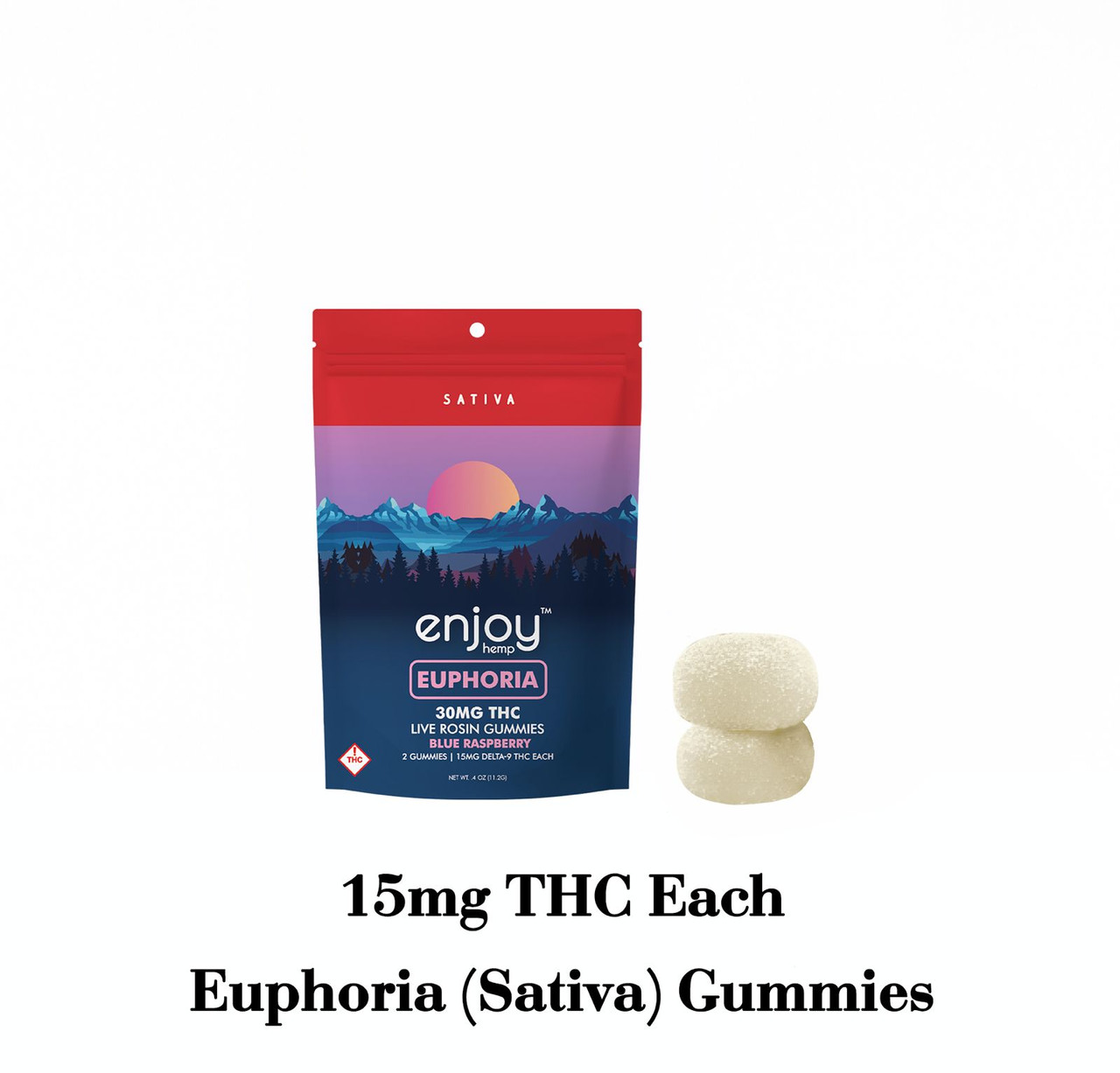 EUPHORIA アルノ ジアハオ サノク Live Rosin Blue Raspberry Delta 9 Gummies for Euphoria 30mg