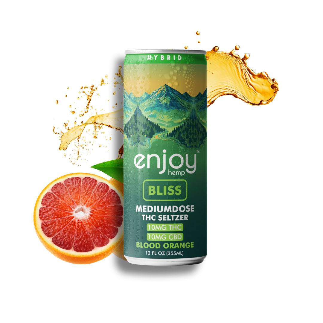 10mg THC + 10mg CBD Bliss Seltzer | Blood Orange