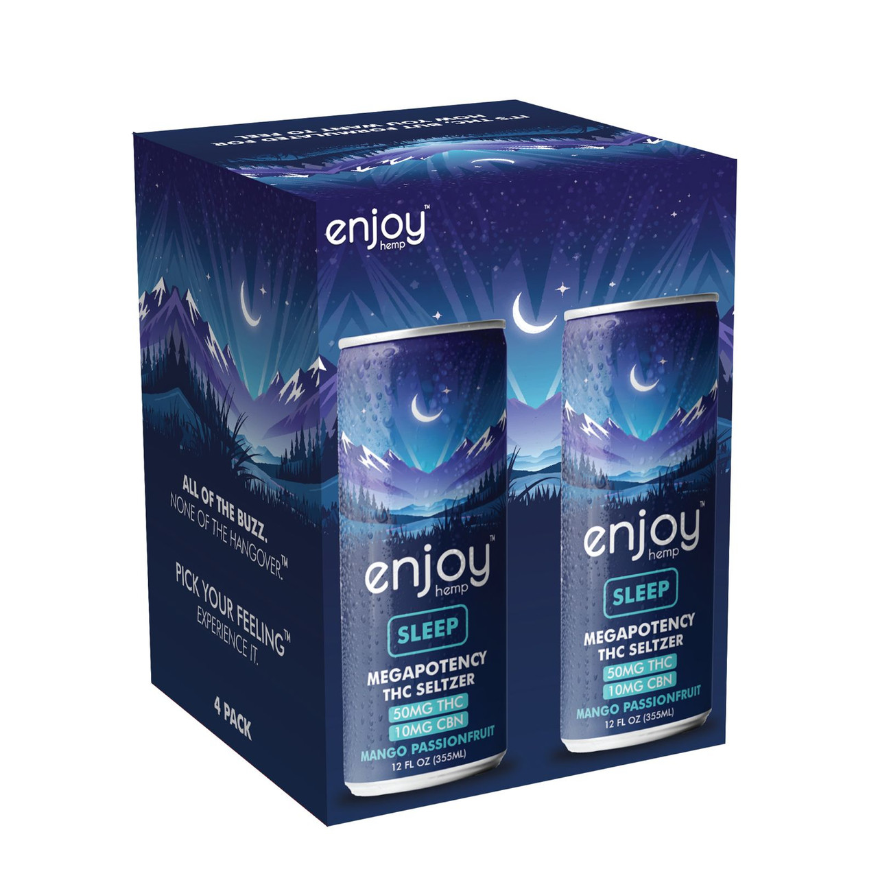 10mg THC + 10mg CBN Sleep Seltzer | Mango Passionfruit