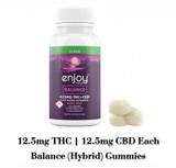 Enjoy Hemp 625 mg Balance 1:1 Live Rosin Delta 9 THC/CBD Gummies - 25 mg each (Hybrid)