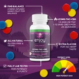 Enjoy Hemp 625 mg Balance 1:1 Live Rosin Delta 9 THC/CBD Gummies - 25 mg each (Hybrid