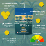 Live Rosin Chill Delta 9 THC 600mg Gummies (Indica-Infused Pineapple) - 15 mg each | 40 gummies