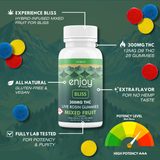 Live Rosin 300 mg Delta 9 THC Mixed Fruit Gummies - Bliss (Hybrid)