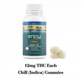 Enjoy Hemp Live Rosin 300 mg Delta 9 THC Mixed Fruit Gummies - Chill (Indica)