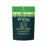 Live Rosin 30 mg Delta 9 THC Gummies for Bliss - Hybrid-Infused Strawberry