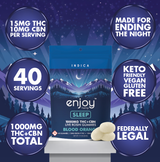 1000mg Deep Sleep THC+CBN Gummies | Blood Orange (Indica)