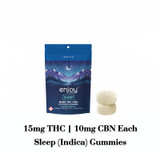 Enjoy Hemp 50mg Deep Sleep Gummies Delta 9 THC + CBN - Indica-Infused Blood Orange (25 mg each | 2 gummies)