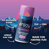 10mg THC + 10mg CBG Euphoria Seltzer | Peach