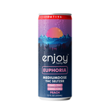 Enjoy Hemp THC Seltzer Mediumdose - Euphoria - 10mg THC + 10mg CBG Peach Seltzer for Euphoria (Sativa) | Mediumdose Uplifting, Alcohol-Free Drink