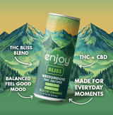 10mg THC + 10mg CBD Bliss Seltzer | Blood Orange